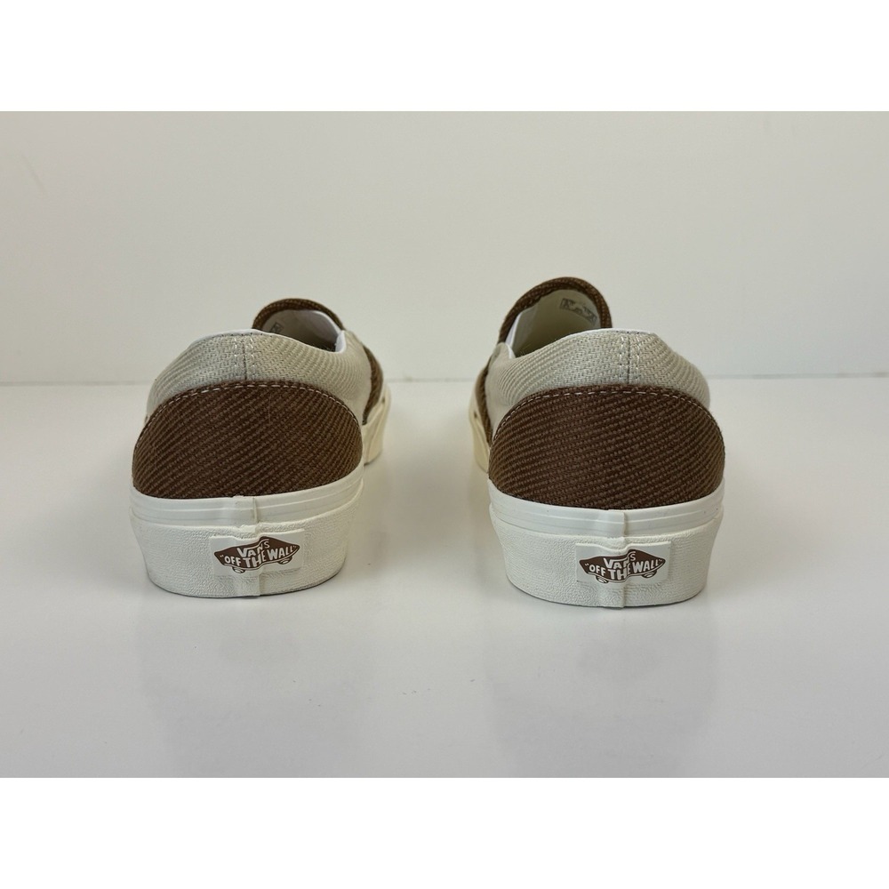 Vans Classic Slip-On Sneakers Mens Size 9 Desert Twill Brown/Beige VN0A5JMHBUE - Picture 3 of 5